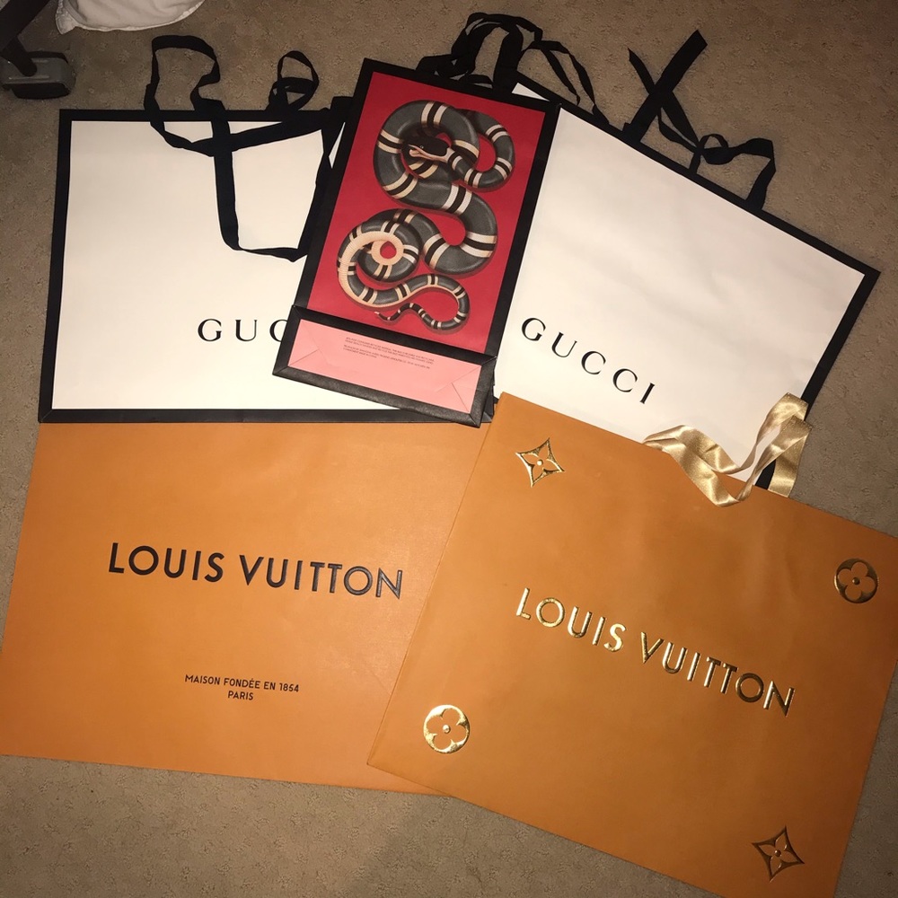 LOUIS VUITTON GUCCI SHOPPING BAG